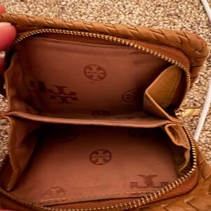Tory Burch Brown Woven Wallet